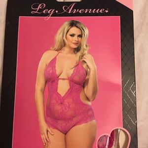 One piece lace teddy